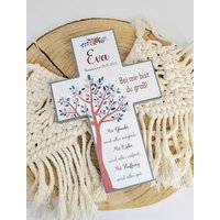 Taufkreuz, Geschenk Zur Taufe, Taufkreuz Personalisiert Für Mädchen, Taufe, Patengeschenk, Boho, Kommunion, Baum, Bei Mir Bist Du Groß Taufkreuz, Geschenk Zur Taufe, Taufkreuz Personalisiert Für Mädchen, Taufe, Patengeschenk, Boho, Kommunion, Baum, Bei Mir Bist Du Groß von Hasterklabaster