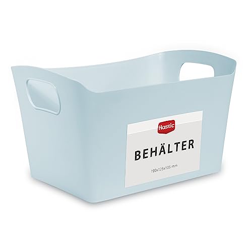 Hastic Aufbewahrungsbox Ohne Deckel 19x12,5x10,5 cm - Aufbewahrungskorb Kunststoff - Aufbewahrungsboxen Badezimmer - Boxen Aufbewahrung Küche - Organizer Box Plastik - Körbe & Behälter von Hastic