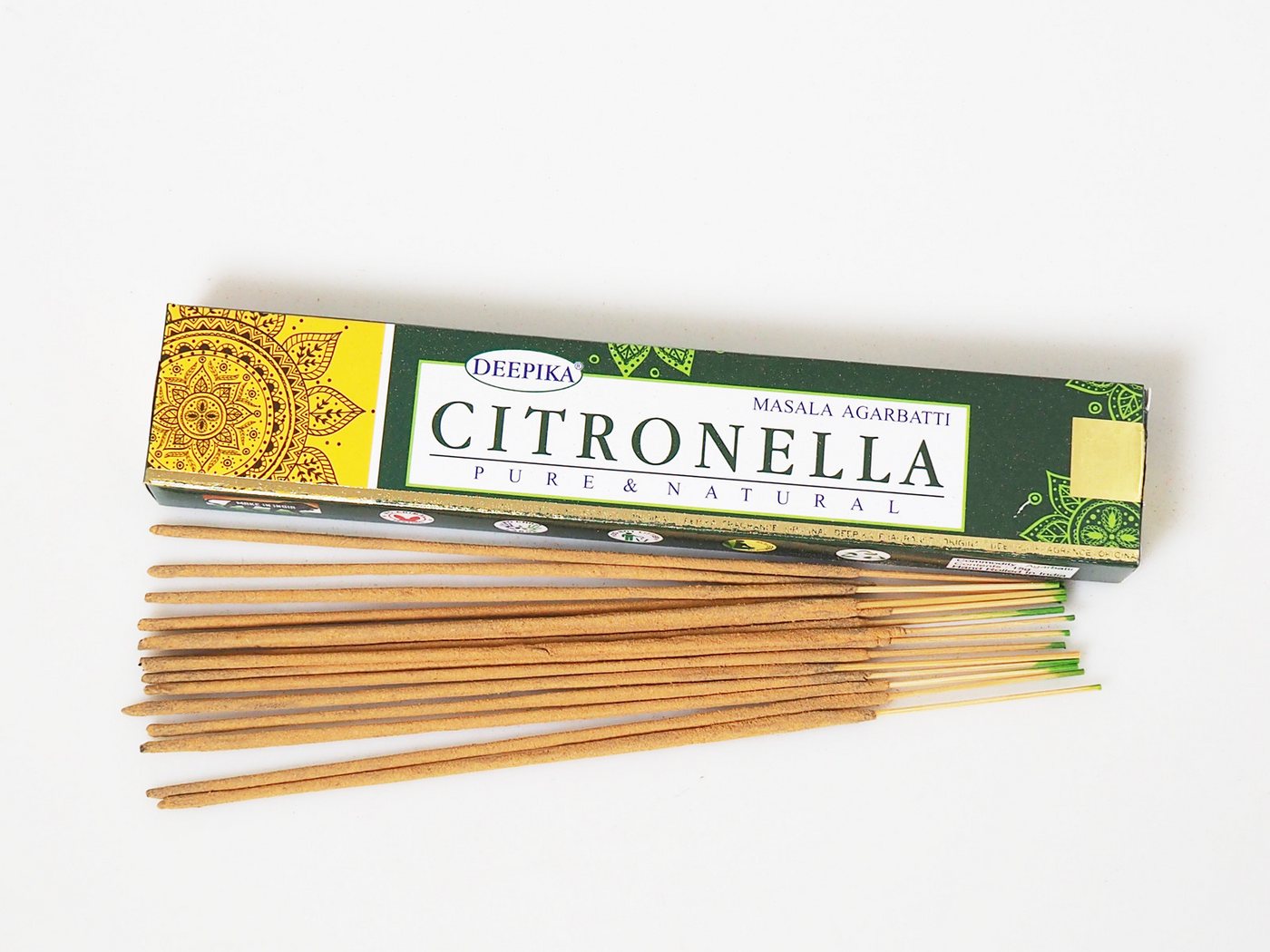 Hathi Räucherstäbchen CITRONELLA Räucherstäbchen 15 g, DEEPIKA Pure & Natural Masala von Hathi