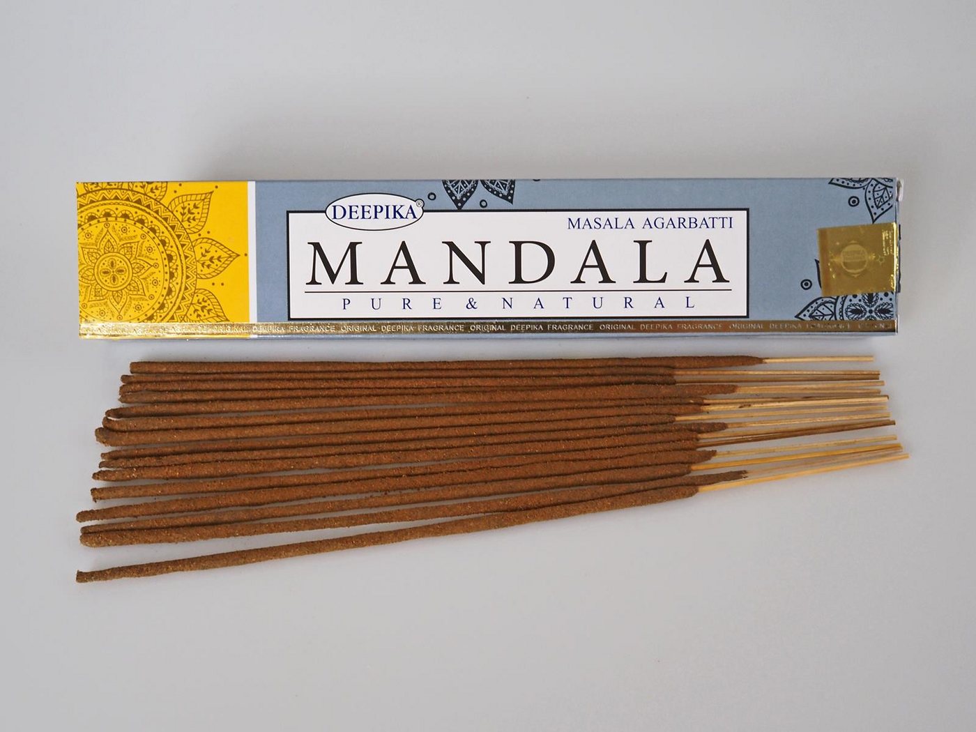 Hathi Räucherstäbchen MANDALA Räucherstäbchen 15 g, DEEPIKA Pure & Natural Masala von Hathi