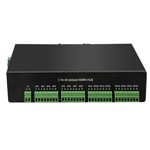1 x RS485-Hub, Industriequalität, Isolationstyp, Zwei-Wege-RS485-Hub-Splitter, 1-in-16-Out-Server 1 x RS485-Hub, Industriequalität, Isolationstyp, Zwei-Wege-RS485-Hub-Splitter, 1-in-16-Out-Server von Hattba