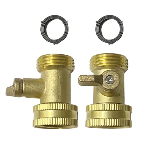 2 Stück Gartenschlauch-Absperrventile aus massivem Messing mit langem Griff und auslaufsicheren Designs für Hochleistungsanwendungen im Freien Wasserhahn-Anschlüsse 2 Stück Gartenschlauch-Absperrventile aus massivem Messing mit langem Griff und auslaufsicheren Designs für Hochleistungsanwendungen im Freien Wasserhahn-Anschlüsse von Hattba