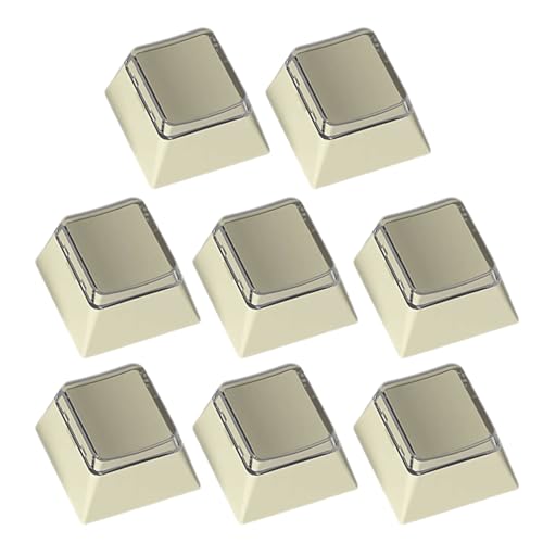 8-teiliges Blanked-Tastenkappen-Set, Originalhöhe für mechanische Tastaturen mit langlebigem PC in klassischer Farbe von Hattba