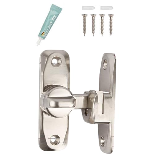 90/180 Grad Scheunentürschlösser ohne Bohren Schiebetür Zincs Legierung Flipping Hardware Enduring Sliding Barn von Hattba