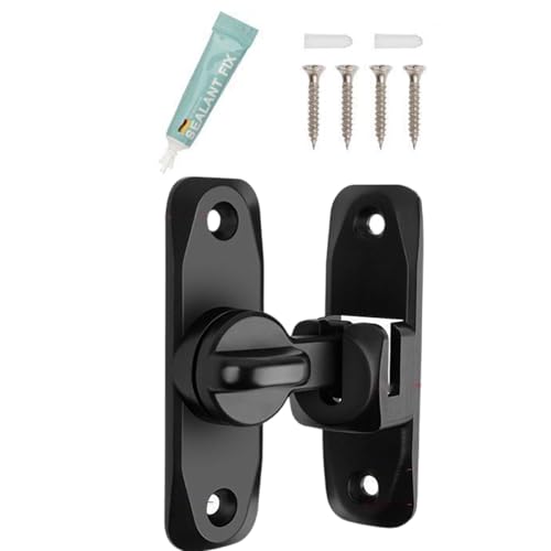 90/180 Grad Scheunentürschlösser ohne Bohren Schiebetür Zincs Legierung Flipping Hardware Enduring Sliding Barn von Hattba