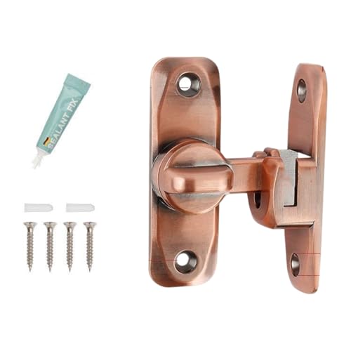90/180 Grad Scheunentürschlösser ohne Bohren Schiebetür Zincs Legierung Flipping Hardware Enduring Sliding Barn von Hattba