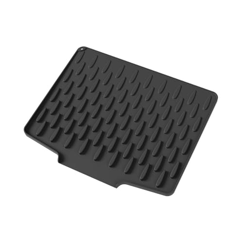 Abtropfmatte aus Silikon für Arbeitsplatten, rutschfeste Abtropfmatte, multifunktionales Küchenwerkzeug, wasserdichtes Küchen-Abtropfgestell von Hattba