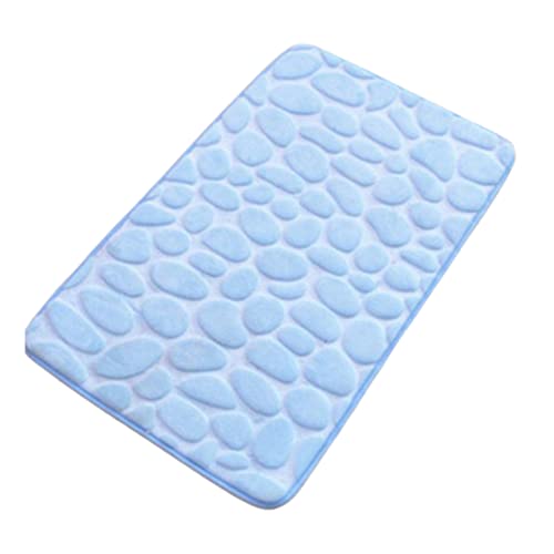 Badematte aus Memory-Schaum, Kopfsteinpflaster, geprägt, wasserabsorbierend, Teppichboden für Wohnzimmer, groß von Hattba