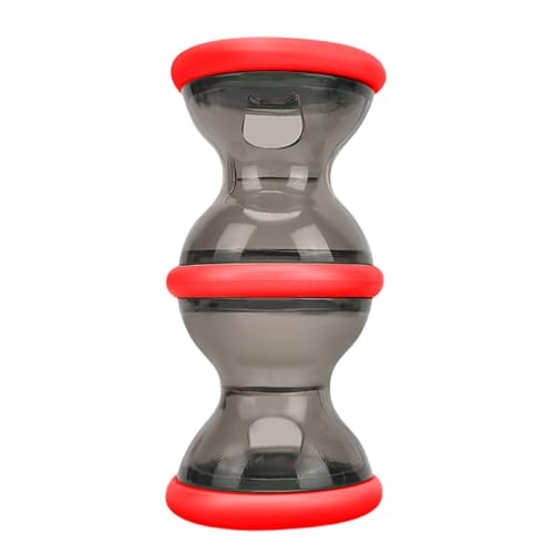 Belohnendes Hundespielzeug, Hantel, auslaufendes Essen, Puzzle, Kauspielzeug für langsames Füttern, mentale Übung, Feeder mit Rollen-Design von Hattba