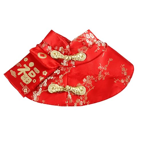 Chinesisches Frühlingsfest Kostüm für Haustiere, Tangsuit, Welpen, festliches Verkleiden, Hundekostüm, Cosplay, Umhang, Frühlingsfest, Hundekleidung von Hattba