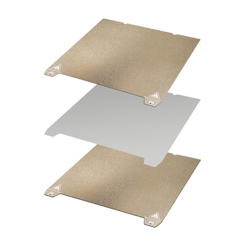 Doppelseitiges PEO PEI Federstahlblech für Drucker, Hotbed Bauplatte, einfache Entfernung, 310 x 315 mm, Federstahlblech, starke Klebrigkeit, leicht zu entfernen, doppelseitig von Hattba