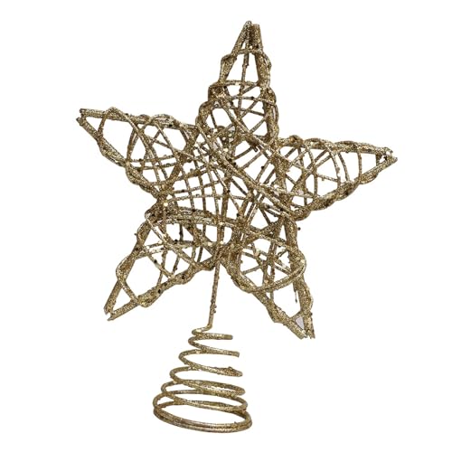 Festival Kleine Weihnachtsbaumspitze Stern Weihnachtsbaum Topper Eisen Handwerk Festival Zubehör Konische Säule Festival Kleine Weihnachtsbaumspitze Stern Weihnachtsbaum Topper Eisen Handwerk Festival Zubehör Konische Säule von Hattba