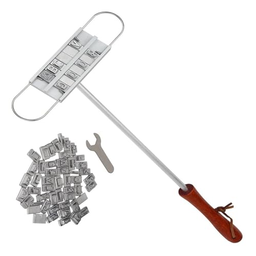 Fleisch-Branding-Werkzeug, Aluminiumlegierung, Textur, geeignet für Grill-Enthusiasten und professionelle Kochpersonen, als Campinggrill-Ausrüstung von Hattba