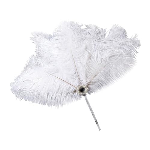 Gefederter Fächer für die zukünftige Braut, Brautparty, Geschenke, Zubehör, Spitzen-Fächer, Vintage, Handheld-Großpackung von Hattba