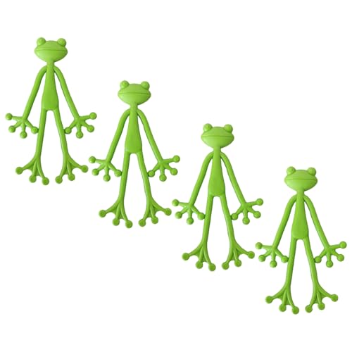Hattba 4 x Frösche, Pflanzenständer, Frösche, Blumentöpfe, Ständer, Kletterklammern, Garten, Kletterzweig, Pflanzgefäß, Blumentopf von Hattba