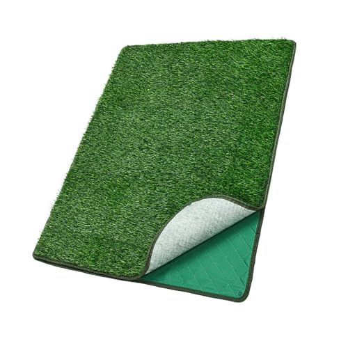 Hattba Strapazierfähige Trainingsmatte aus Kunstrasen, hohe Kapazität, Haustier-Töpfchentrainingspad für Hunde-Töpfchensysteme, langlebig, Polyester von Hattba