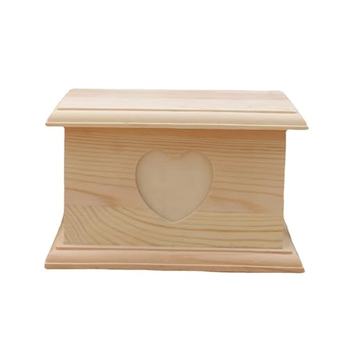 Haustierurne aus Holz für Hunde und Katzen, Andenken mit Fotorahmen, Erinnerungs-Sarg-Box, Welpen-Gedenkgeschenk, handgefertigte Urne Haustierurne aus Holz für Hunde und Katzen, Andenken mit Fotorahmen, Erinnerungs-Sarg-Box, Welpen-Gedenkgeschenk, handgefertigte Urne von Hattba