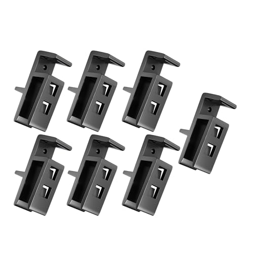 Mehrzweck-Befestigungsclip für Schreinerschränke, Holzbretter, für 15 / 20 mm große Kleiderschränke mit neuen Schnallen-Designs, 7 Stück von Hattba