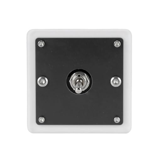 Moderner Acryl-Kippschalter, Einzel- oder Doppel-Kippschalter, mehrfarbiges Design, leicht zu reinigen, zur Personalisierung des Hauses, Wandschalter von Hattba