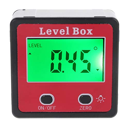 Multifunktionaler digitaler Neigungsmesser Spirit Winkelmesser Winkelmessgerät Schrägbox mit Magnet Winkelmesser Goniometer Neigungsmesser Lineal Ausrichtungsschablone Digitaler Winkelfinder von Hattba
