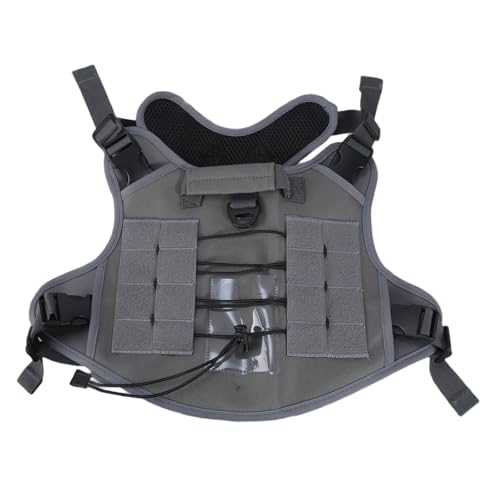 Reflektierendes Hundegeschirr, Outdoor-Ausrüstung mit ergonomischer Polsterung und einfachem Griff für große Rassen, Hundeweste mit reflektierenden Streifen von Hattba