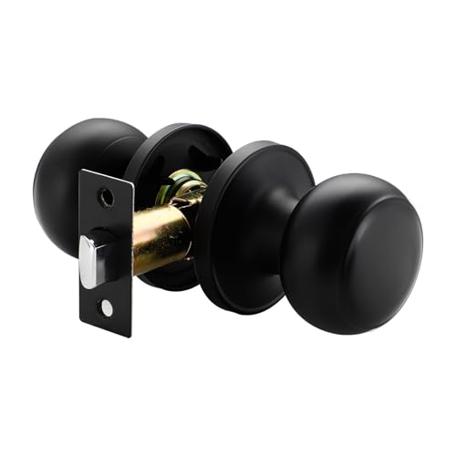 Robuster runder Edelstahl-Knauf für Badezimmer, mit Sichtschutz und einfacher Installation, für den täglichen Gebrauch, Edelstahl von Hattba