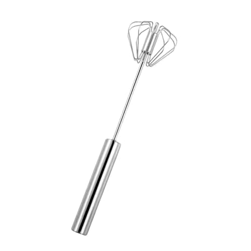 Rotierender Rührer aus Edelstahl, Eierschlägel, Handschneebesen, Mixer zum Rühren, Schlagen und Rühren, manueller Handmixer Rotierender Rührer aus Edelstahl, Eierschlägel, Handschneebesen, Mixer zum Rühren, Schlagen und Rühren, manueller Handmixer von Hattba