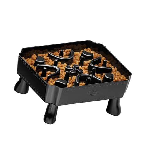 Slow Feeders Katzennapf Outdoor Tragbar Haustier Futternapf Katzen Futter für kleine Medien Hunde Gesundheit Essen Puzzle Feeder von Hattba