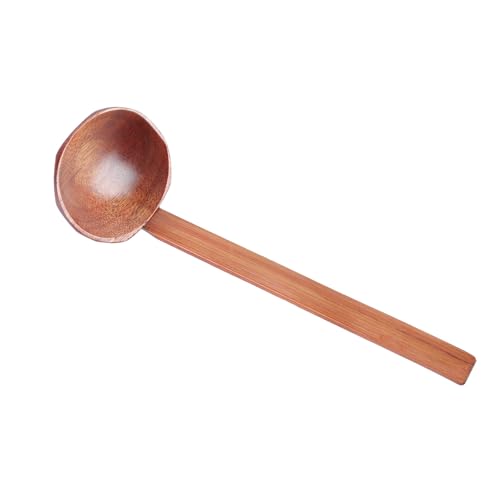 Suppenlöffel mit langem Griff, Kochutensilien, Holz, Servierlöffel, Nudeln, Suppenlöffel, Sieb, Zuhause, Restaurant, Geschirr, Servierlöffel aus Holz von Hattba