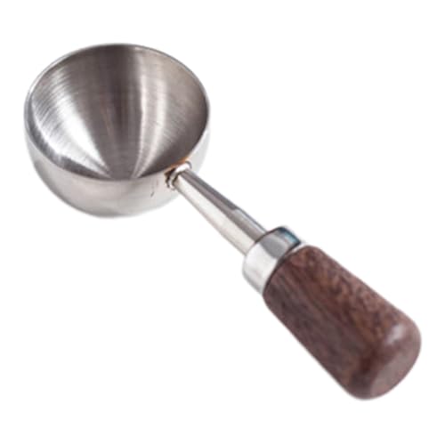 Vintage Walnussholzgriff Löffel Esslöffel Kaffeepulver Messlöffel Edelstahl einfach zu bedienen tragbar Pulver Messrühren von Hattba