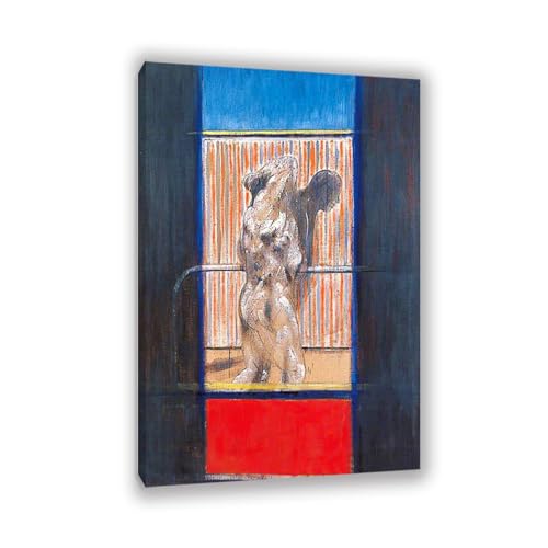 Hau3sh3a Francis Bacon Bilder Malerei kunstdruck auf leinwand abstrakt Reproduktion auf Leinwand Wohnzimmer Wanddeko Bilderwand Geschenk45x30cm(18x12in) Gerahmt von Hau3sh3a