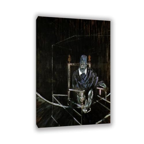 Hau3sh3a Francis Bacon Bilder Papst II kunstdruck auf leinwand abstrakt Reproduktion auf Leinwand Wohnzimmer Wanddeko Bilderwand Geschenk75x50cm(30x20in) Gerahmt von Hau3sh3a