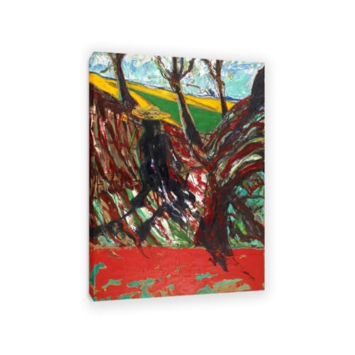 Hau3sh3a Francis Bacon Bilder Studieren für ein Porträt von Van Gogh VI kunstdruck auf leinwand abstrakt Reproduktion auf Leinwand Wohnzimmer Wanddeko Bilderwand Geschenk100x70cm(33x28in) Gerahmt von Hau3sh3a