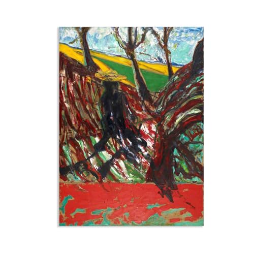 Hau3sh3a Francis Bacon Bilder Studieren für ein Porträt von Van Gogh VI kunstdruck auf leinwand abstrakt Reproduktion auf Leinwand Wohnzimmer Wanddeko Bilderwand Geschenk55x40cm(22x16in) Rahmenlos von Hau3sh3a