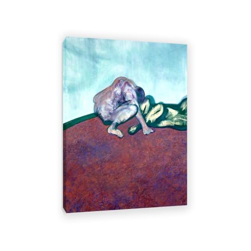 Hau3sh3a Francis Bacon Bilder Zwei Figuren in einem Raum kunstdruck auf leinwand abstrakt Reproduktion auf Leinwand Wohnzimmer Wanddeko Bilderwand Geschenk55x40cm(22x16in) Gerahmt von Hau3sh3a