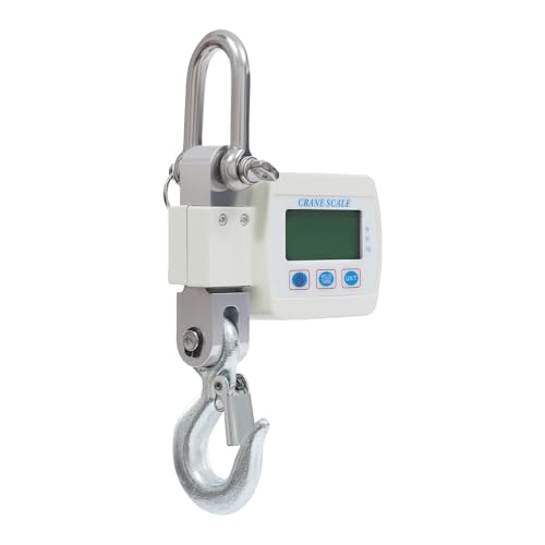 500KG 1110lbs Elektronische Hängewaage Industrielle Schwere Kranwaage LED Bildschirm mit Fernbedienung und Professionellem Haken Wiederaufladbarefür Landwirtschaft, Jagd, Angeln, Werkstatt, Zuhause von HauTour