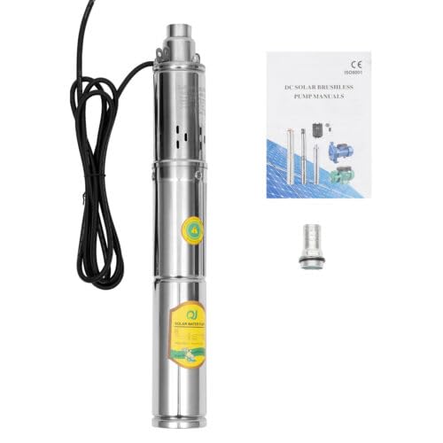 Tiefbrunnenpumpe Brunnenpumpe Tauchpumpe Edelstahl 1 Zoll 370 W Fördermenge 528gal/h max. Förderhöhe 65m für Landwirtschaftliche Bewässerung Landschaftsbau mit 266 Meter Kabel von HauTour