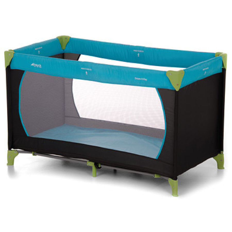 B-Ware Hauck Kindereisebett Reisebett Babybett Matratze Transporttasche Blau Schwarz von Hauck