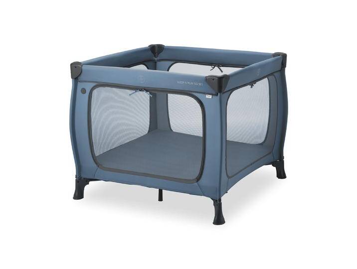 B-Ware Hauck Reisebett Laufstall Babybett Sleep N Play Sq Dark Blue Matratze Transport B-Ware von Hauck