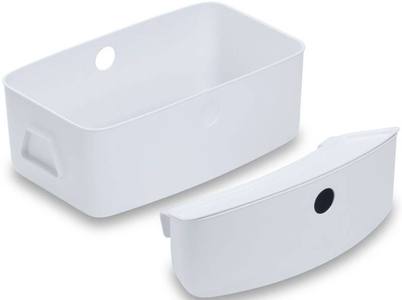 Hauck Aufbewahrungsbox Alpha Box Set, white (Set, 2 St), für Hochstühle von Hauck