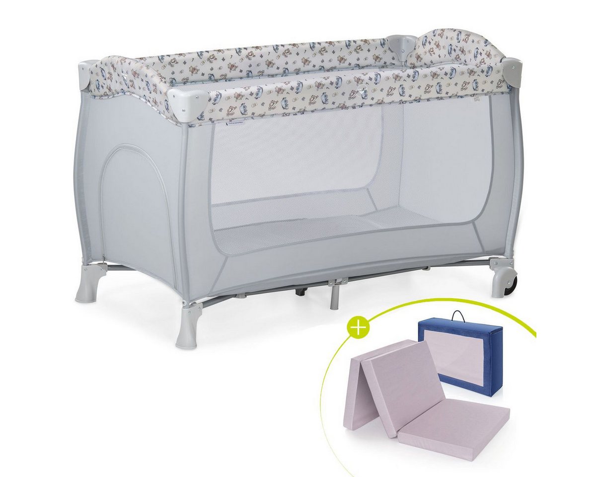 Hauck Baby-Reisebett Set Sleep'n Play Go Plus - Disney - Pooh Exploring, Baby Kinder Reisebett faltbar mit Einstieg, Rollen, Matratze & Tasche Hauck Baby-Reisebett Set Sleep'n Play Go Plus - Disney - Pooh Exploring, Baby Kinder Reisebett faltbar mit Einstieg, Rollen, Matratze & Tasche von Hauck