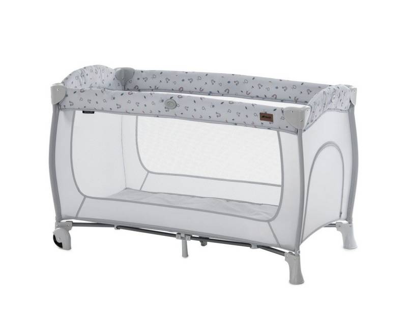 Hauck Baby-Reisebett Sleep'n Play Go Plus - Rainbow, Kinderreisebett faltbar120x60 mit Rollen, Tasche & seitlichem Einstieg von Hauck