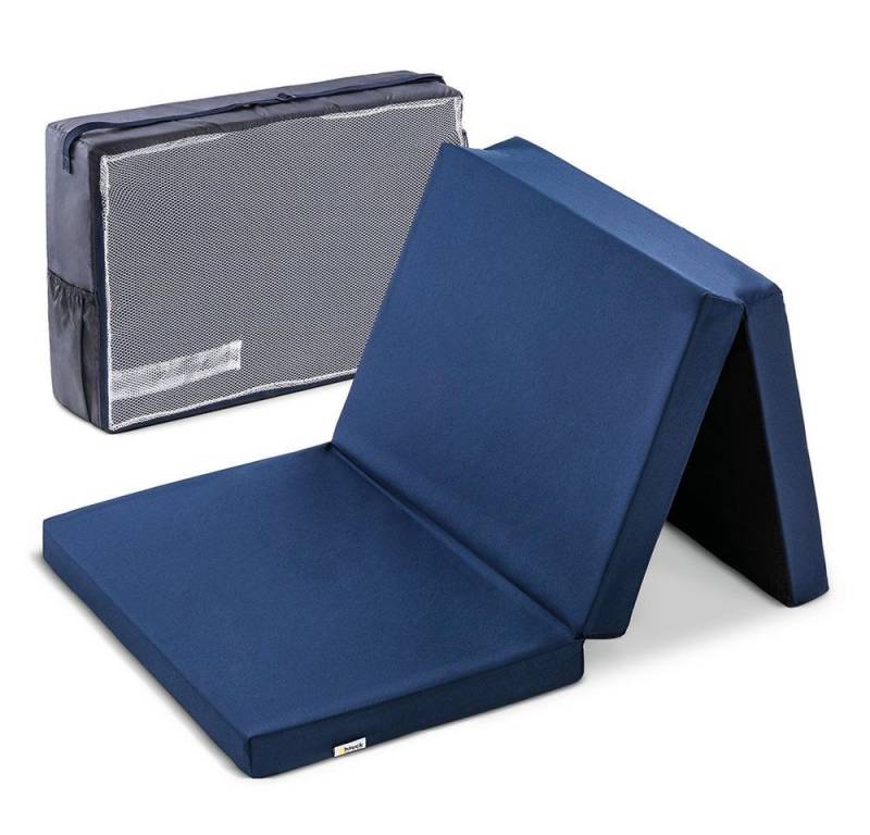 Hauck Baby-Reisebett Sleeper 60 x 120 cm - Uni Navy, Reisebettmatratze 60x120 cm Matratze für Baby Reisebett mit Tasche von Hauck