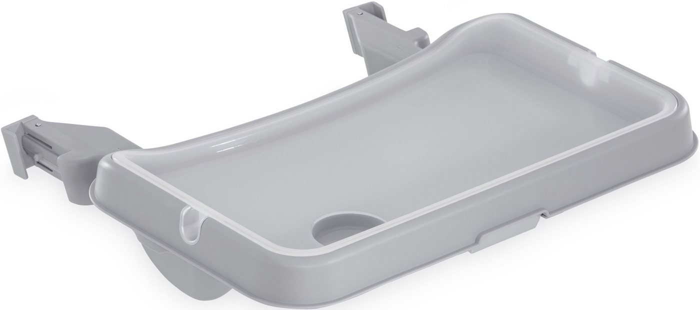 Hauck Hochstuhltablett Alpha Tray Tischaufsatz, grey, Kunststoff, für Hochstühle Alpha+ und Beta+ von Hauck