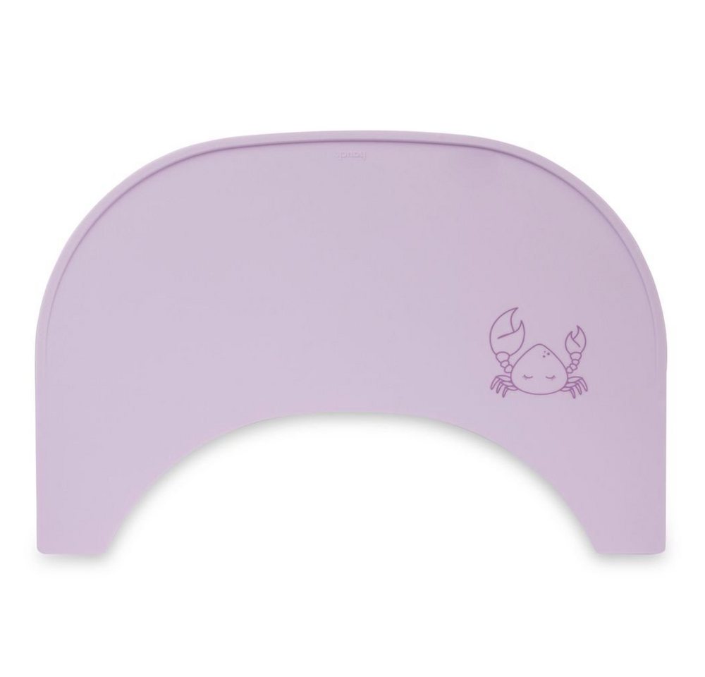 Hauck Hochstuhltablett Highchair Tray Mat - Crab Lavender, Silikon Auflage für Alpha Essbrett (rutschhemmend und abwischbar) von Hauck