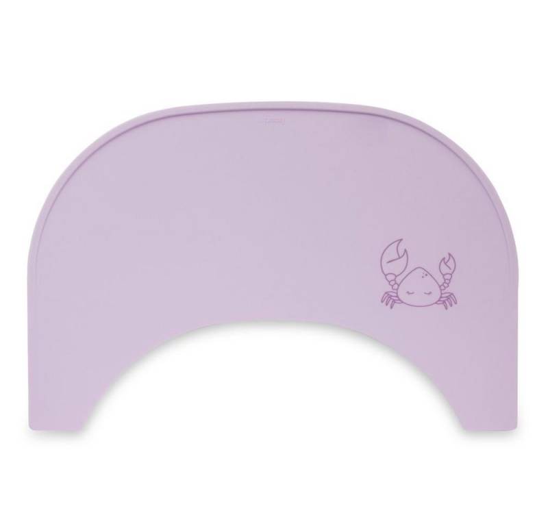 Hauck Hochstuhltablett Highchair Tray Mat - Crab Lavender, Silikon Auflage für Alpha Essbrett (rutschhemmend und abwischbar) von Hauck