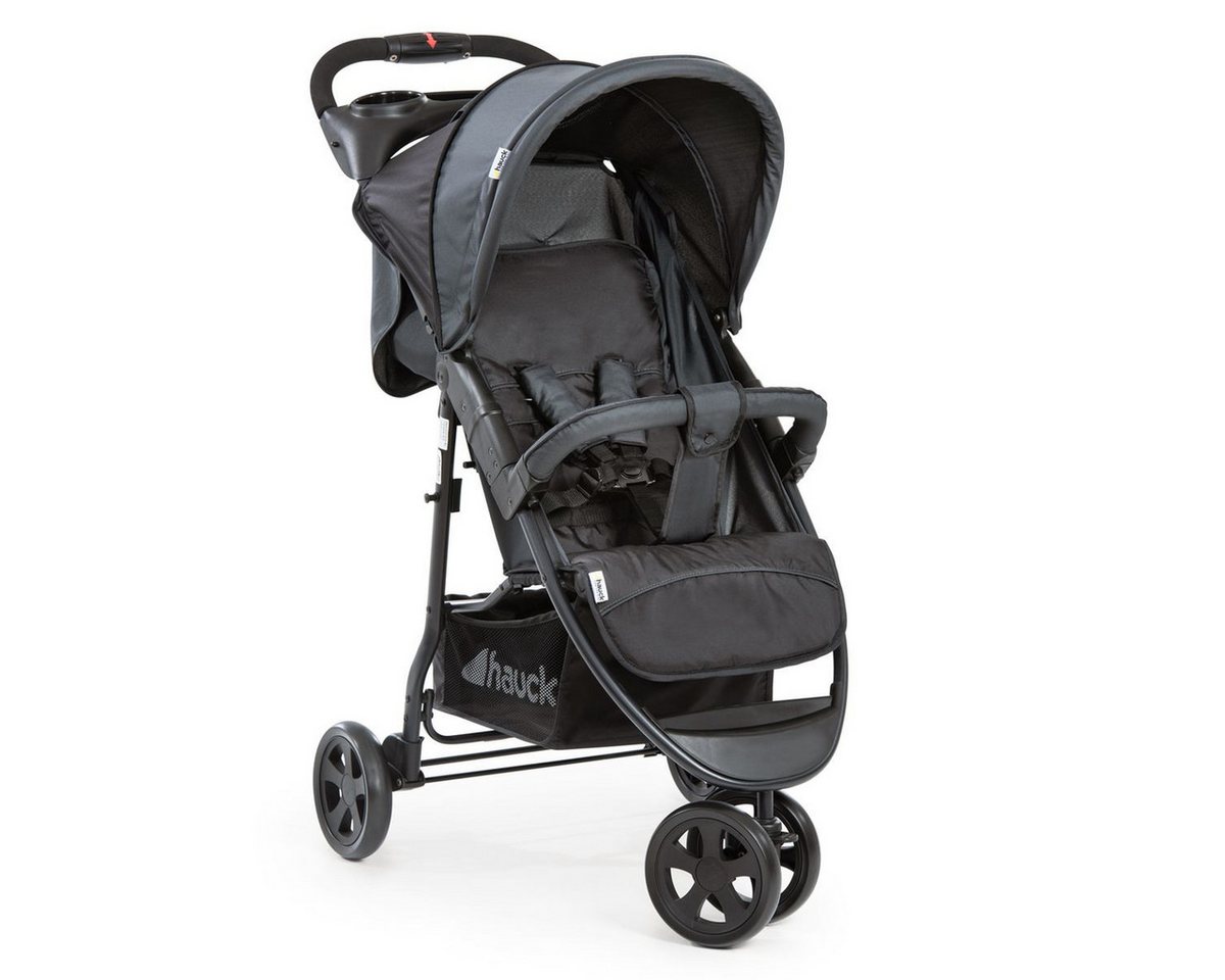 Hauck Kinder-Buggy Citi Neo II - Caviar Stone, Dreirad Sportwagen einhändig faltbar nur 7,5 kg mit Liegeposition von Hauck