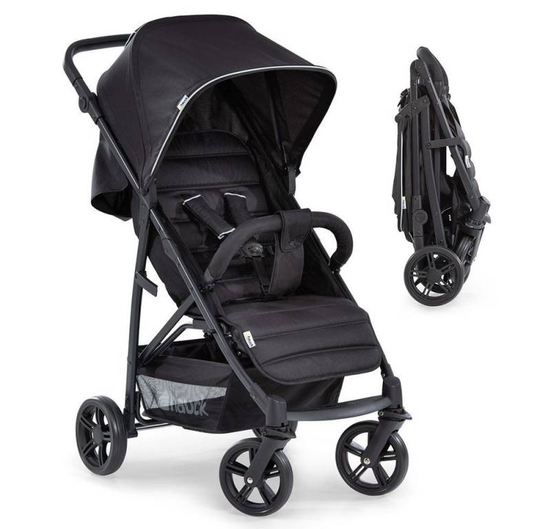 Hauck Kinder-Buggy Rapid 4 - Caviar Black, Sportwagen mit Liegefunktion - höhenverstellbar, Klein faltbar von Hauck