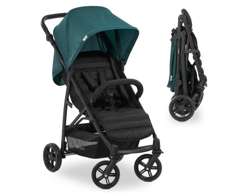 Hauck Kinder-Buggy Rapid 4 - Petrol, Sportwagen - Liegefunktion, höhenverstellbar, klein faltbar bis 25 kg von Hauck