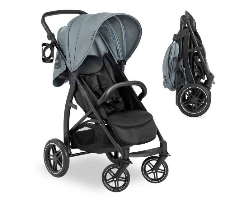 Hauck Kinder-Buggy Rapid 4D - Jungle Green, Sportwagen mit Einhand-Faltmechanismus, höhenverstellbar bis 25 kg von Hauck